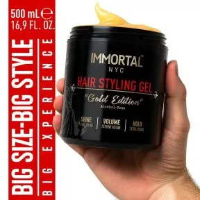 Immortal NYC Hair Styling Gel Gold Edition 500ml