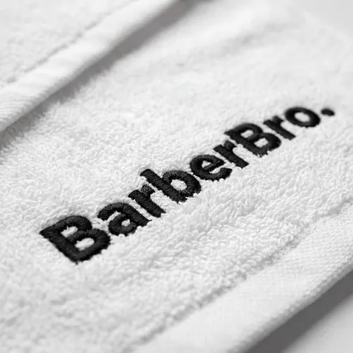 BarberBro. Premium White Cotton Barber Towel 35cm x 75cm