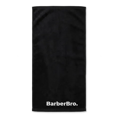 BarberBro. Premium Black Cotton Barber Towel 35cm x 75cm