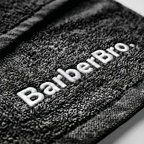 BarberBro. Premium Black Cotton Barber Towel 35cm x 75cm