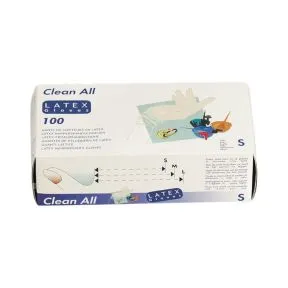 Sibel White Powder Free Latex Disposable Gloves, Large, Pack of 100