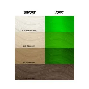 Crazy Color Semi Permanent Hair Colour Cream - Toxic UV Neon 100ml