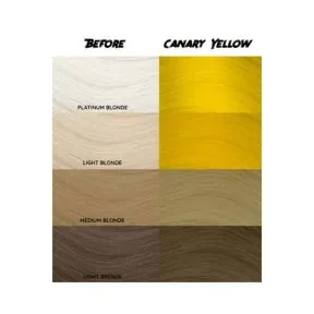 Crazy Color Semi Permanent Hair Colour Cream - Canary Yellow 100ml