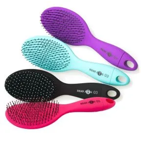 Head Jog 03 Purple Oval Paddle Brush