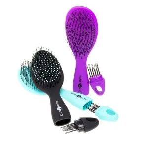 Head Jog 03 Purple Oval Paddle Brush