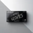 L3VEL3 Professional Nitrile Gloves Medium Liquid Metal - 100 Pack