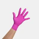 Framar Pink Paws Nitrile Gloves Medium - 100 Pack